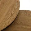 Набор из двух столиков Versa Aurea Чёрный 48 x 48 x 42 cm 80 x 80 x 48 cm