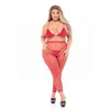 Underwear Set Pink Lipstick Red (XL)