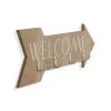 Uz sienas piestiprināts mēteļa pakaramais Versa Welcome Koks MDF 4 x 14,5 x 48 cm
