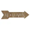 Uz sienas piestiprināts mēteļa pakaramais Versa Be Happy Koks MDF 4 x 14,5 x 48 cm