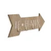 Uz sienas piestiprināts mēteļa pakaramais Versa Be Happy Koks MDF 4 x 14,5 x 48 cm