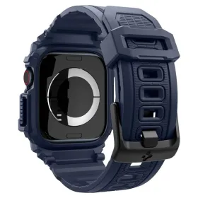Spigen Rugged Armor Pro - Strap with Case for Apple Watch 10 46 mm (Navy Blue)