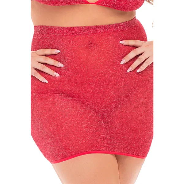 Underwear Set Pink Lipstick Red (XL)