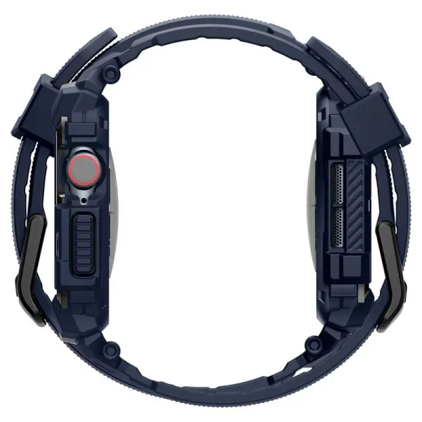 Spigen Rugged Armor Pro - Strap with Case for Apple Watch 10 46 mm (Navy Blue)