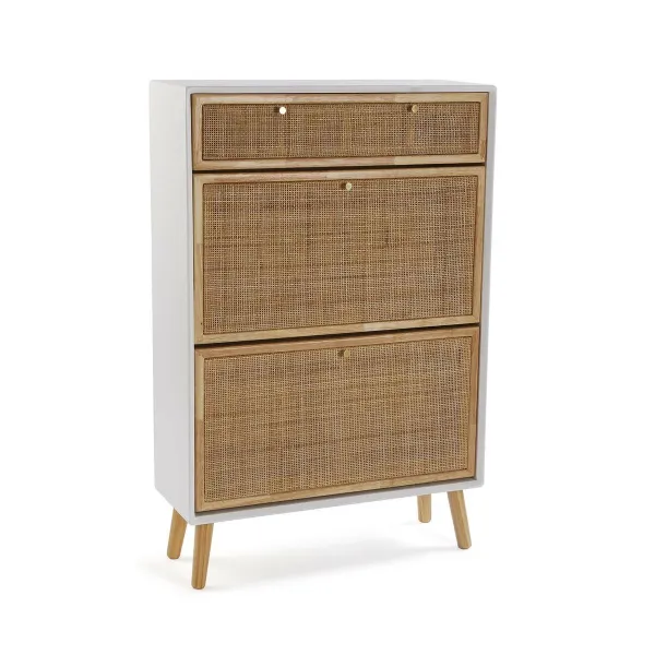 Тумба для обуви Versa Vega ротанг Древесина павловнии 25,5 x 106 x 70 cm