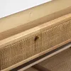 Shoe Rack Versa Vega Rattan Paolownia wood 25,5 x 106 x 70 cm
