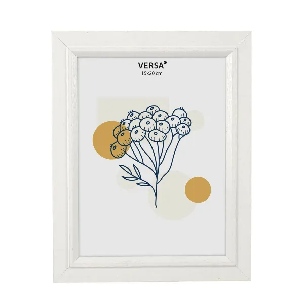 Foto rāmis Versa Balts Koks MDF Vintage 1,5 x 24 x 19 cm