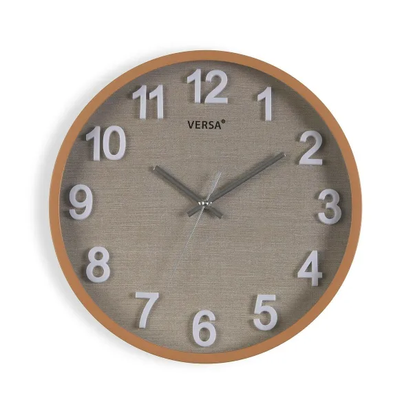 Sienas pulkstenis Versa Plastmasa 4,5 x 30 x 30 cm
