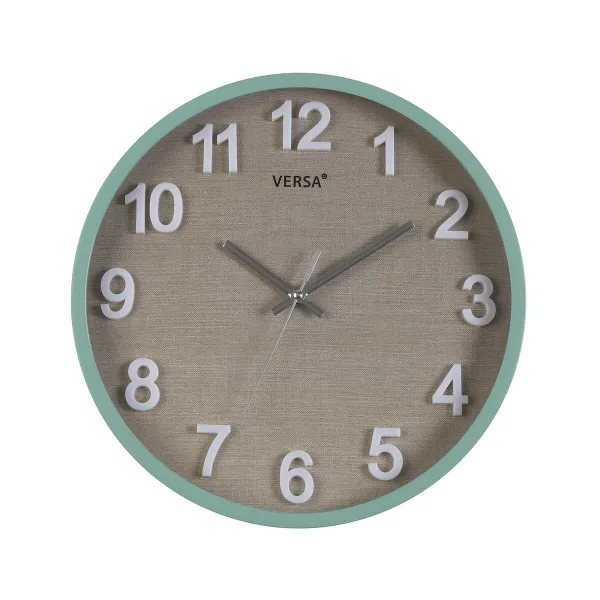 Sienas pulkstenis Versa Plastmasa 4,5 x 30 x 30 cm