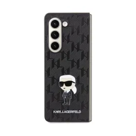 Karl Lagerfeld NFT Saffiano Monogram Ikonik Pin - Samsung Galaxy Z Fold 5 Case (black)
