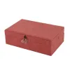 Lādīte Versa Sarkans Poliesters Kartons spogulis 16 x 7,8 x 25 cm