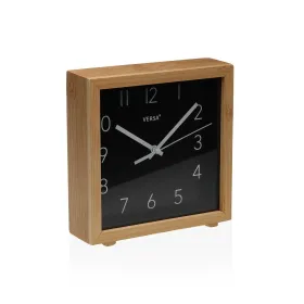 Table clock Versa Black Minimalist