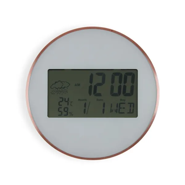 Sienas pulkstenis Versa Balts Plastmasa Minimālists 2,8 x 25 x 25 cm
