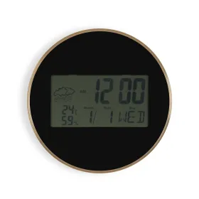 Sienas pulkstenis Versa Melns Plastmasa Minimālists 4,1 x 30 x 30 cm
