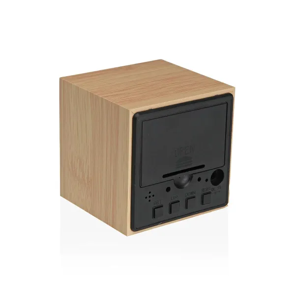 Herätyskello Versa Puu MDF Minimalistinen 6,4 x 6,3 x 6,4 cm