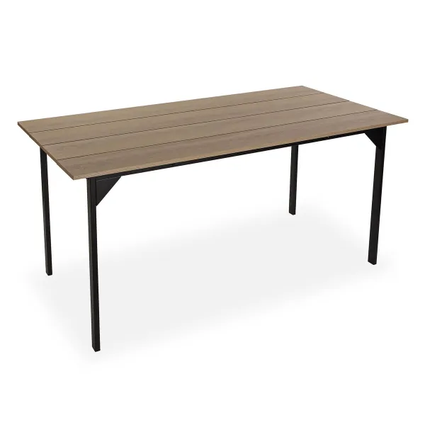 Valgomojo stalas Versa Collins Metalinis Melaminas Medžio MDF 75 x 80 x 164,5 cm
