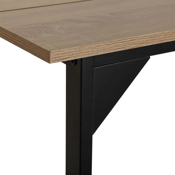 Ruokapöytä Versa Collins Metalli Melamiini Puu MDF 75 x 80 x 164,5 cm