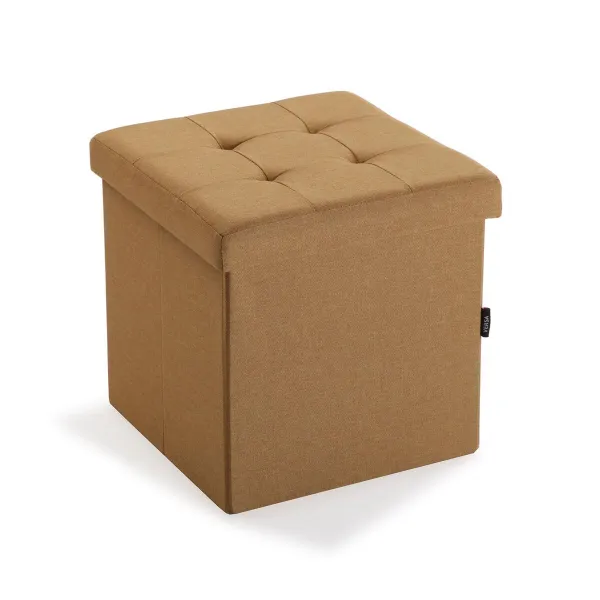 Detachable Trunk Versa Mustard MDF Wood 38 x 37,5 x 38 cm