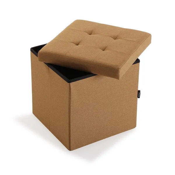 Detachable Trunk Versa Mustard MDF Wood 38 x 37,5 x 38 cm