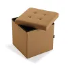 Detachable Trunk Versa Mustard MDF Wood 38 x 37,5 x 38 cm