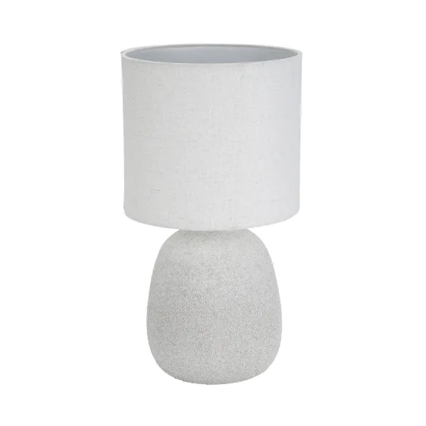 Desk lamp Versa Linen Ceramic 40 W 22 x 41 cm