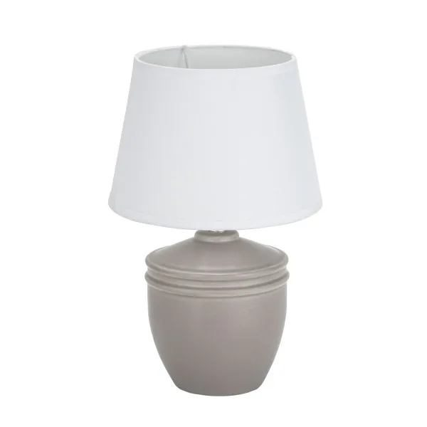 Galda lampa Versa Aurelia Pelēks Kokvilna Keramika 40 W 20 x 31,5 cm