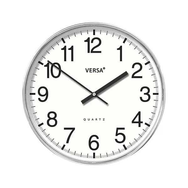 Sieninis laikrodis Versa Balta Plastmasinis 4 x 30 x 30 cm