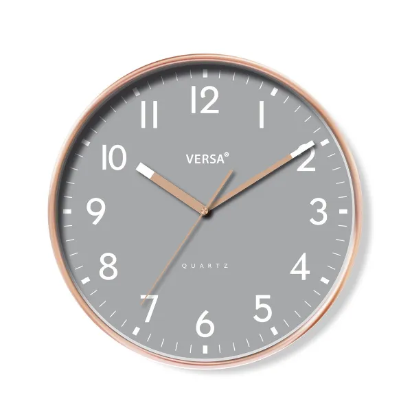 Настенное часы Versa Серый Пластик 4 x 30 x 30 cm