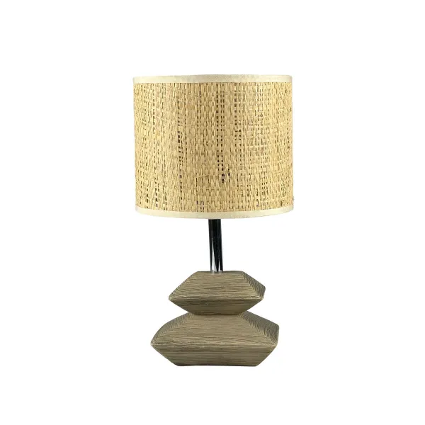 Galda lampa Versa Anis Pelēks Keramika 16 x 30 x 16 cm