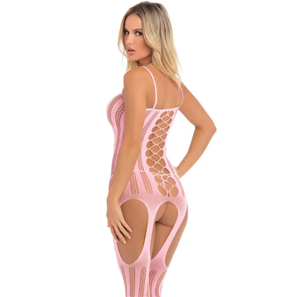 Bodystocking Pink Lipstick Pink (One size)