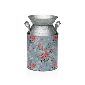 Vāze Versa Zils Metāls Цветы 13 x 15,5 x 21 cm