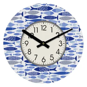 Wall Clock Versa Wood Fish 4 x 30 x 30 cm