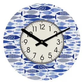 Wall Clock Versa Wood Fish 4 x 30 x 30 cm