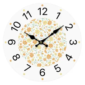Sienas pulkstenis Versa Koks Цветы 4 x 30 x 30 cm