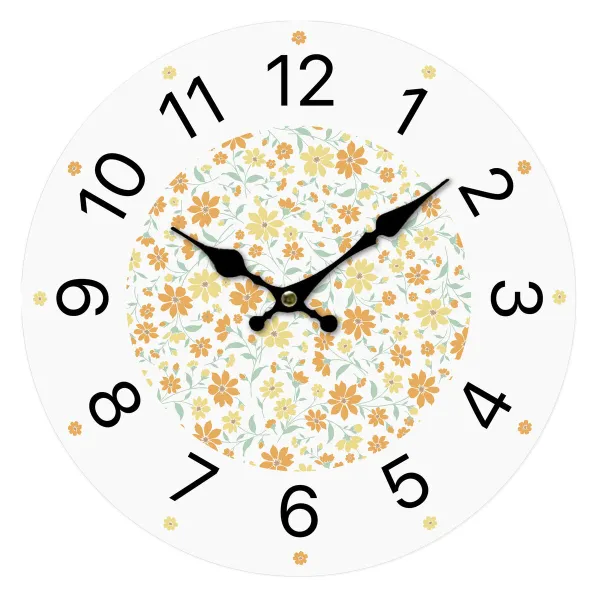 Sienas pulkstenis Versa Koks Цветы 4 x 30 x 30 cm