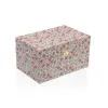 Jewelry box Versa Wood MDF Wood 12 x 10 x 18 cm Flowers