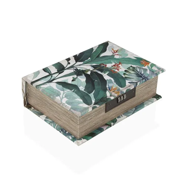 Шкатулка Versa Полотно Деревянный MDF 7 x 22 x 16 cm Тропический