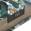 Шкатулка Versa Полотно Деревянный MDF 7 x 22 x 16 cm Тропический
