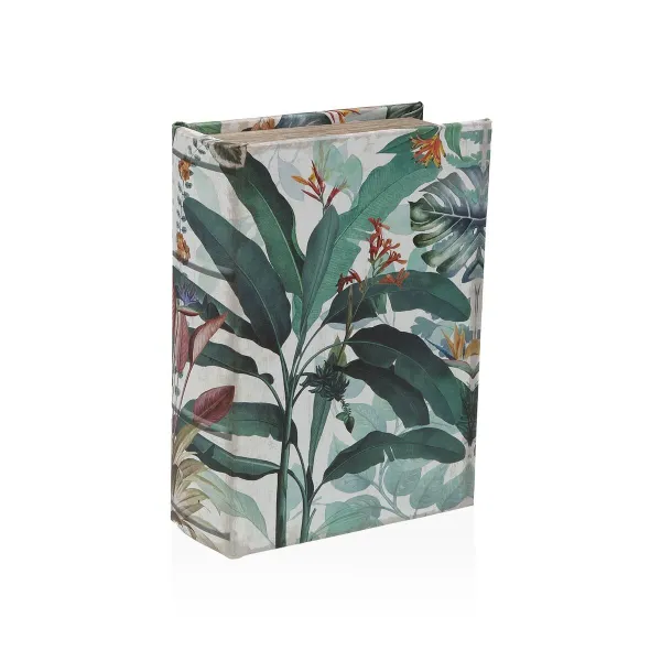 Шкатулка Versa Полотно Деревянный MDF 7 x 22 x 16 cm Тропический