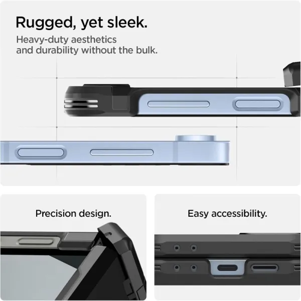Spigen Tough Armor Pro Mag MagSafe - Case for Samsung Galaxy Z Flip 6 / 7 FE (Black)