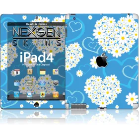 Nexgen Skins with 3D effect for iPad 2/3/4 (Hearts and Daisies 3D)