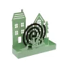 Atbalsts pret odiem spirālēm Versa Zaļš Metāls 5 x 17 x 17 cm Māja