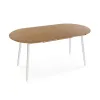 Ruokapöytä Versa DOINYO  Valkoinen Metalli Puu MDF 80 x 75 x 160 cm