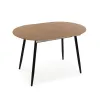 Valgomojo stalas Versa DOINYO  Juoda Metalinis Medžio MDF 80 x 75 x 160 cm