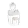 Туалетный столик Versa Белый Деревянный Стеклянный Деревянный MDF 40 x 146 x 75 cm