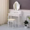 Туалетный столик Versa Белый Деревянный Стеклянный Деревянный MDF 40 x 146 x 75 cm