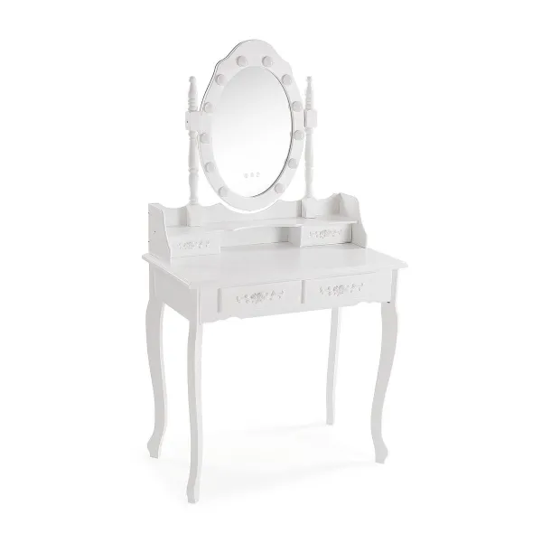 Dresser Versa White Wood Crystal MDF Wood 40 x 146 x 75 cm