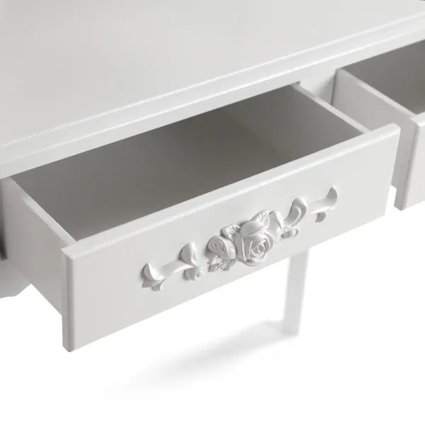 Dresser Versa White Wood Crystal MDF Wood 40 x 146 x 75 cm