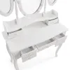 Dresser Versa White Wood Crystal MDF Wood 40 X 144 X 90 CM