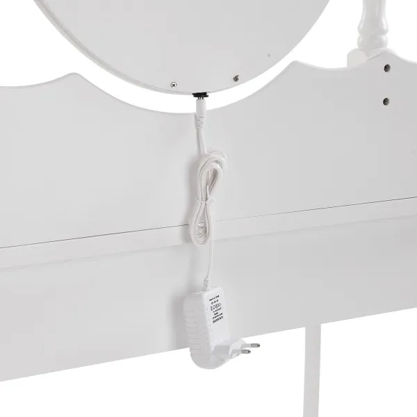 Dresser Versa White Wood Crystal MDF Wood 40 X 144 X 90 CM